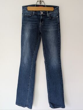 Guess - Y2K Mid Rise Straight Leg Stretch Rhinestone Pocket Jeans Size 6 (28")